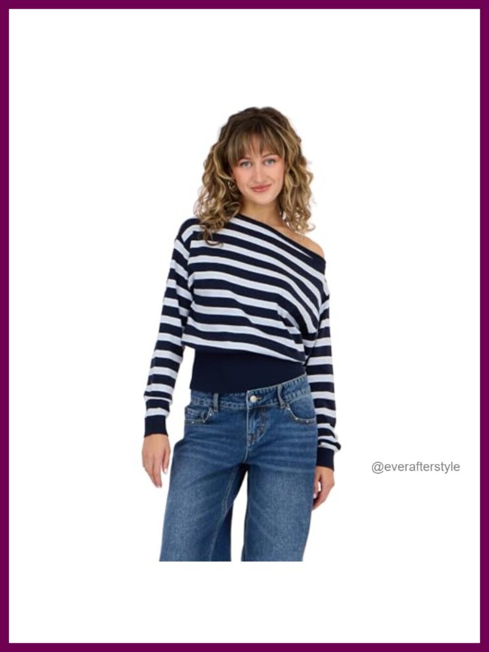 Slouchy Off-the-Shoulder Long Sleeve Sweater Pullover Knit